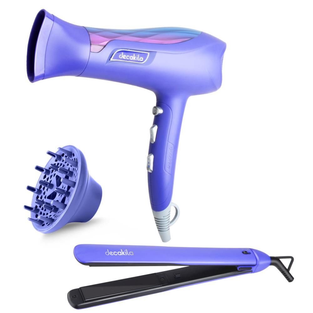 Hair Styler Set 1800-2200w & Acc Purple