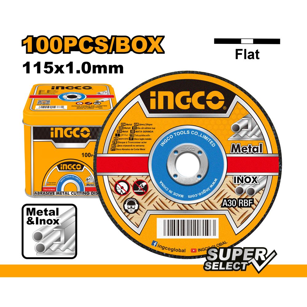 Disc Cut Metal Abrasive 115 Set 100pcs