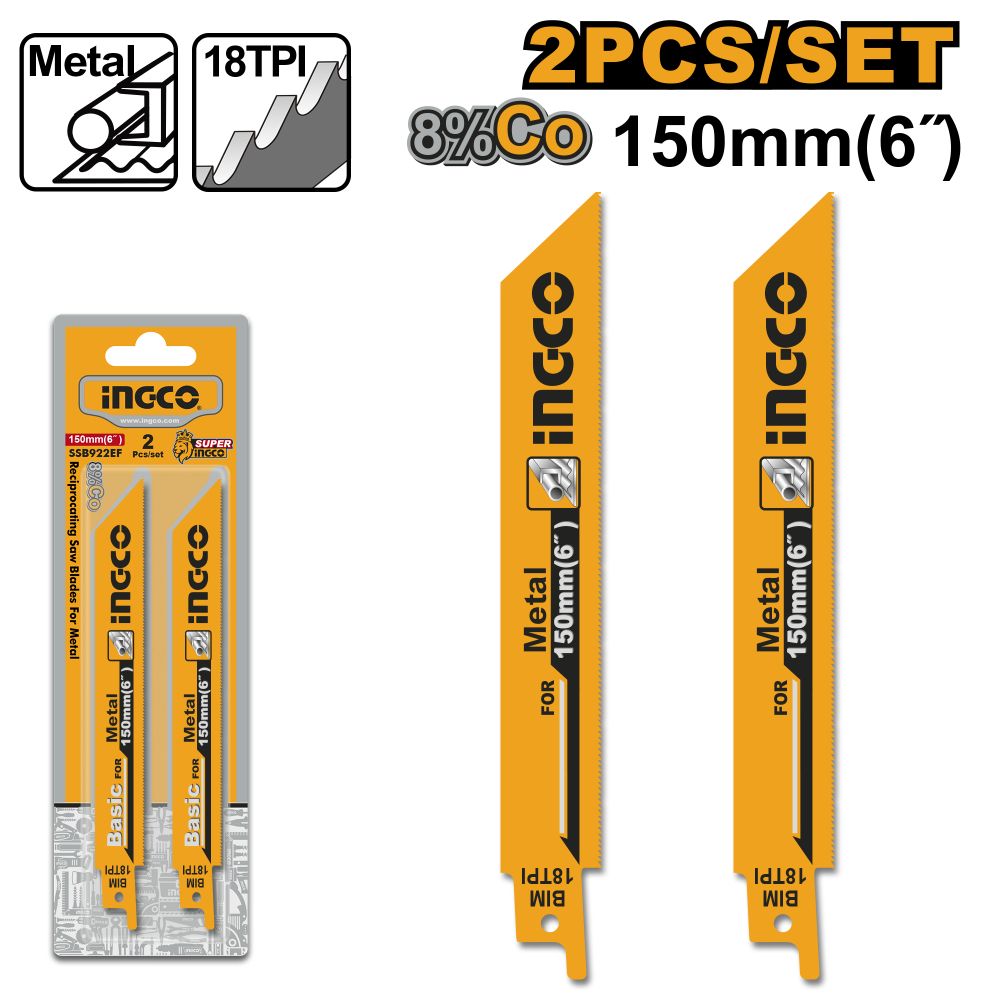 Blade Recip 18tpi 2pcs