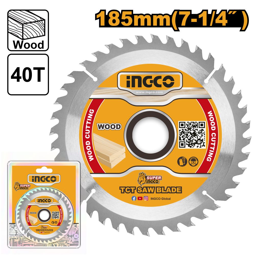 Blade Tct Wood 185x40t 20/16 Cs18568