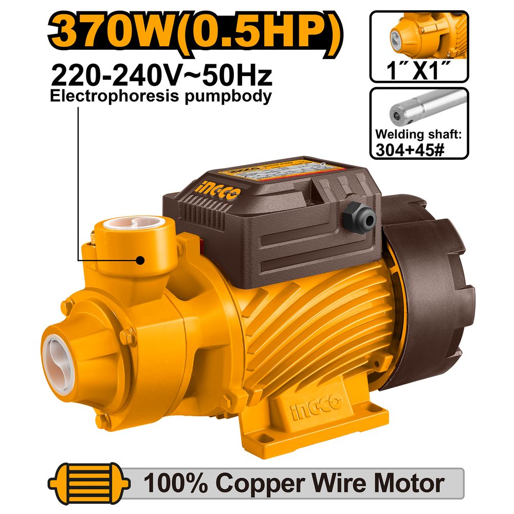 Pump 370w Max Flow 0.5hp 36l/min