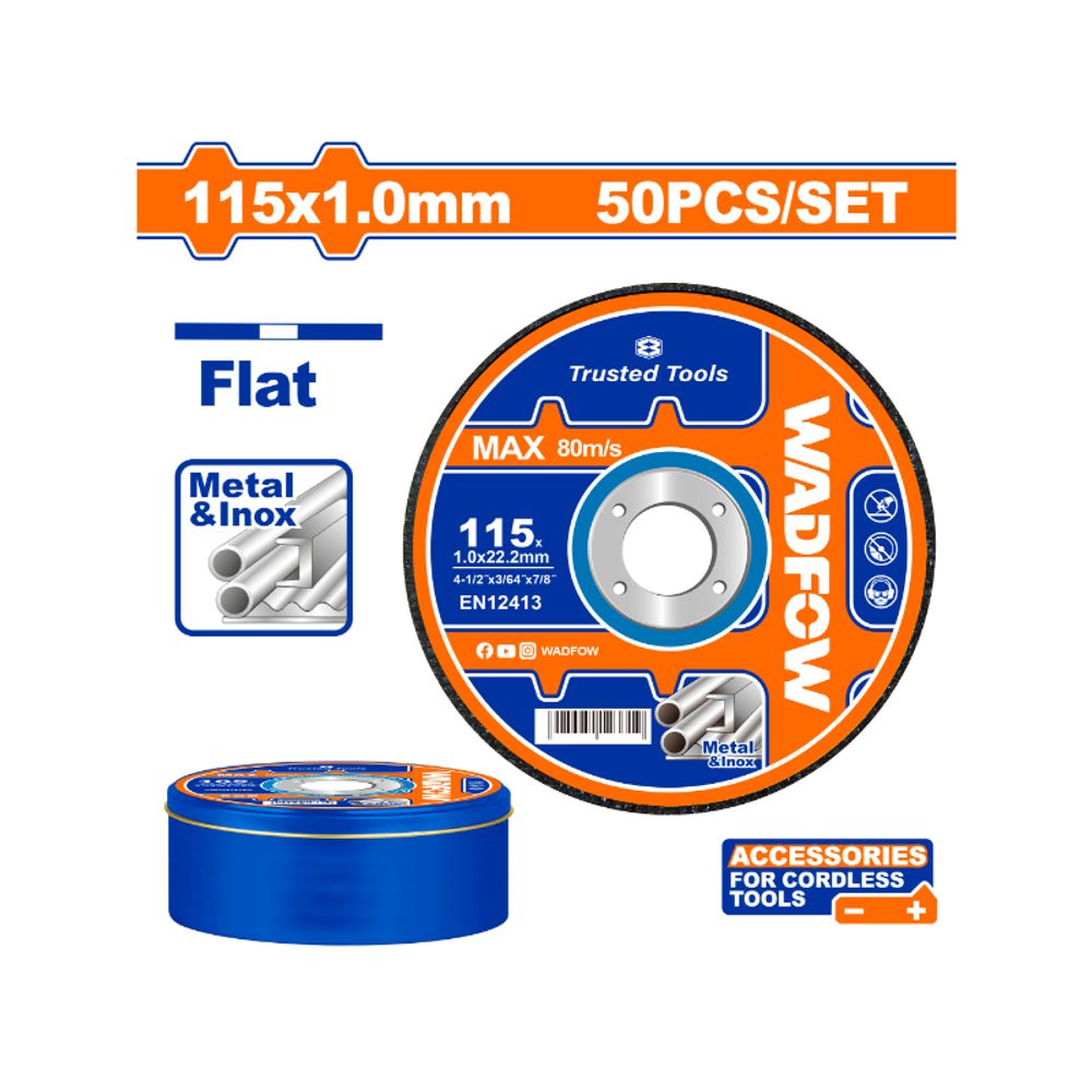 Disc Cut Metal 115mmx1mm Set 50pcs