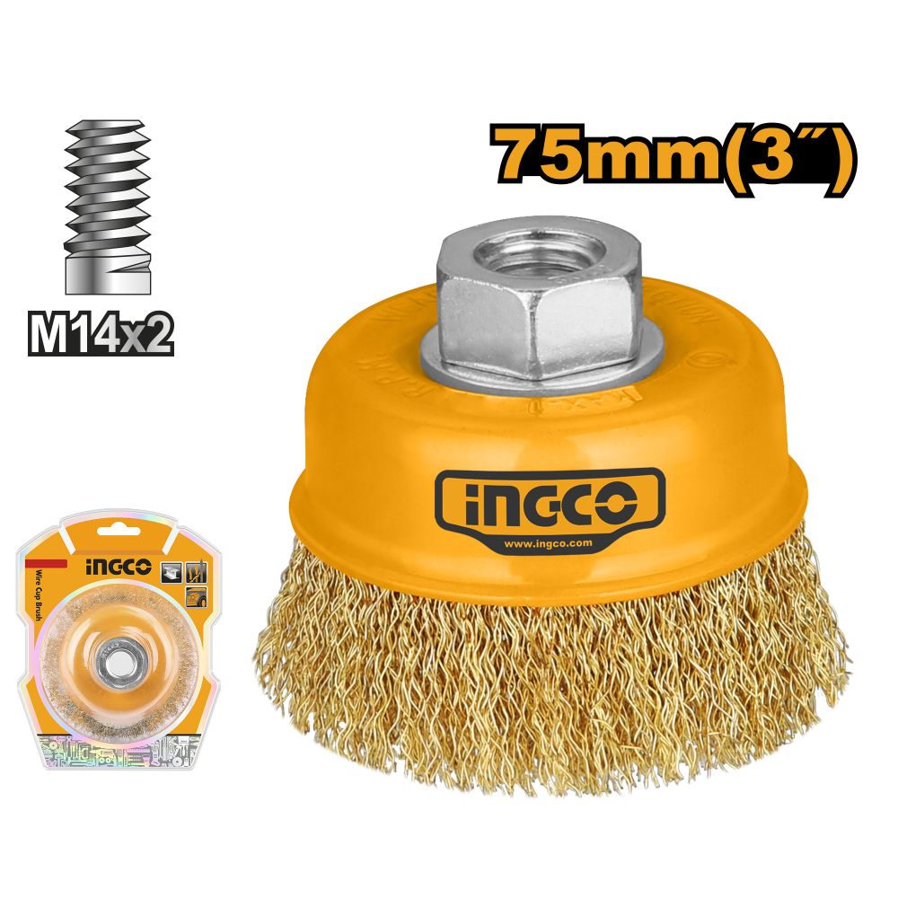 Brush Wire Cup+nt 75 M14x20p