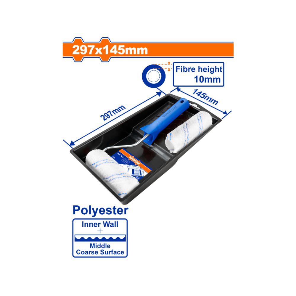 P/roller Set I/w 100mm 4pcss