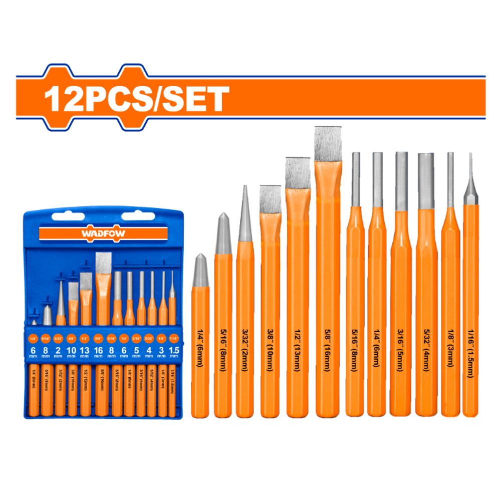 Chisel/punch Set 40cr 12pcss