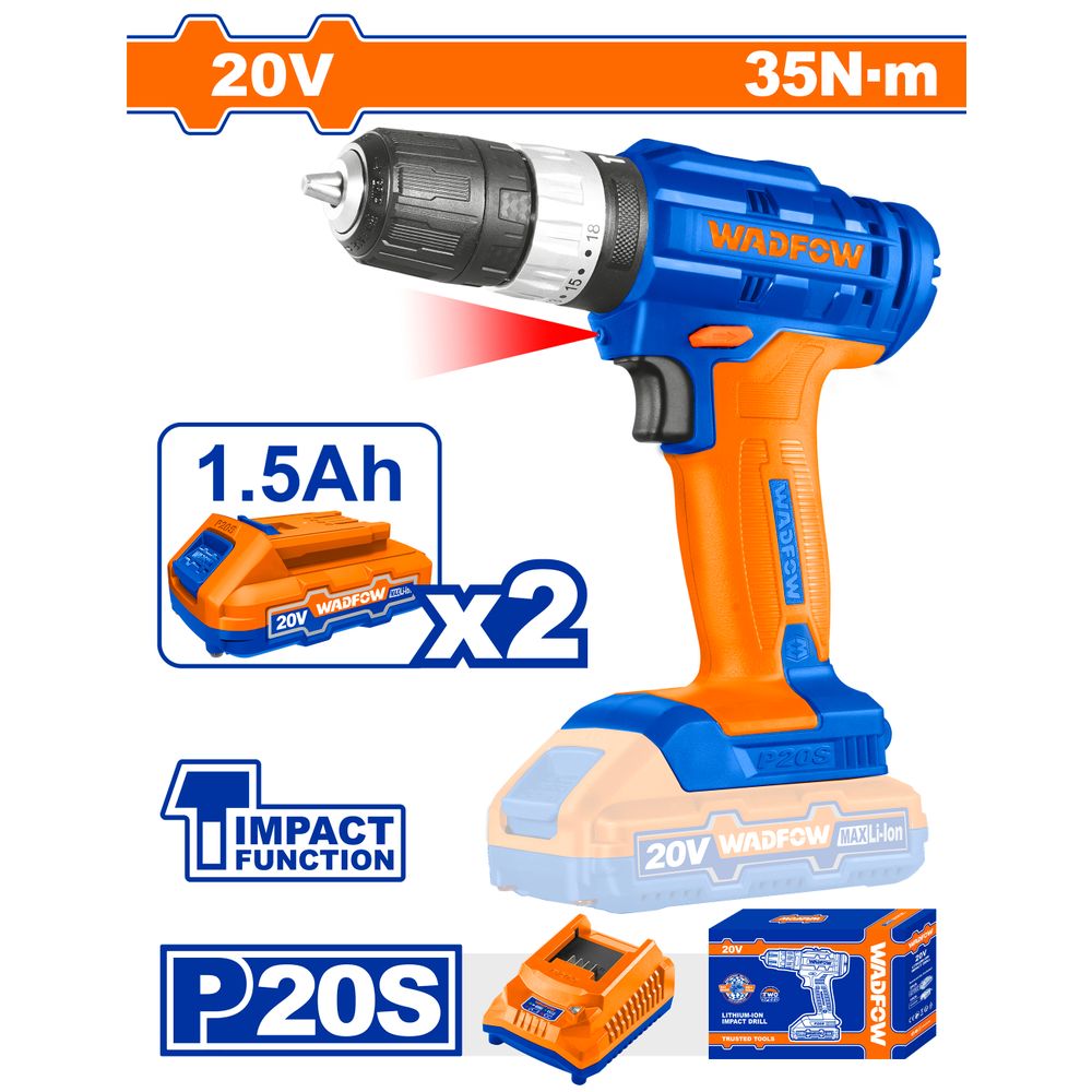 20v Ps+c/l Imapcst Drill 35nm2 Batt Kit