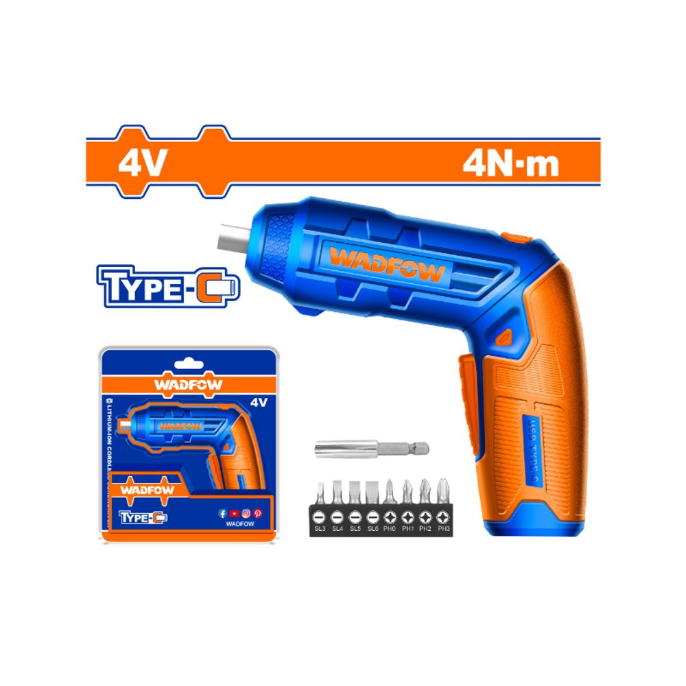 4v Ps+c/l S/driver Adj 4nm+ 8pcss Bit Usb Type C
