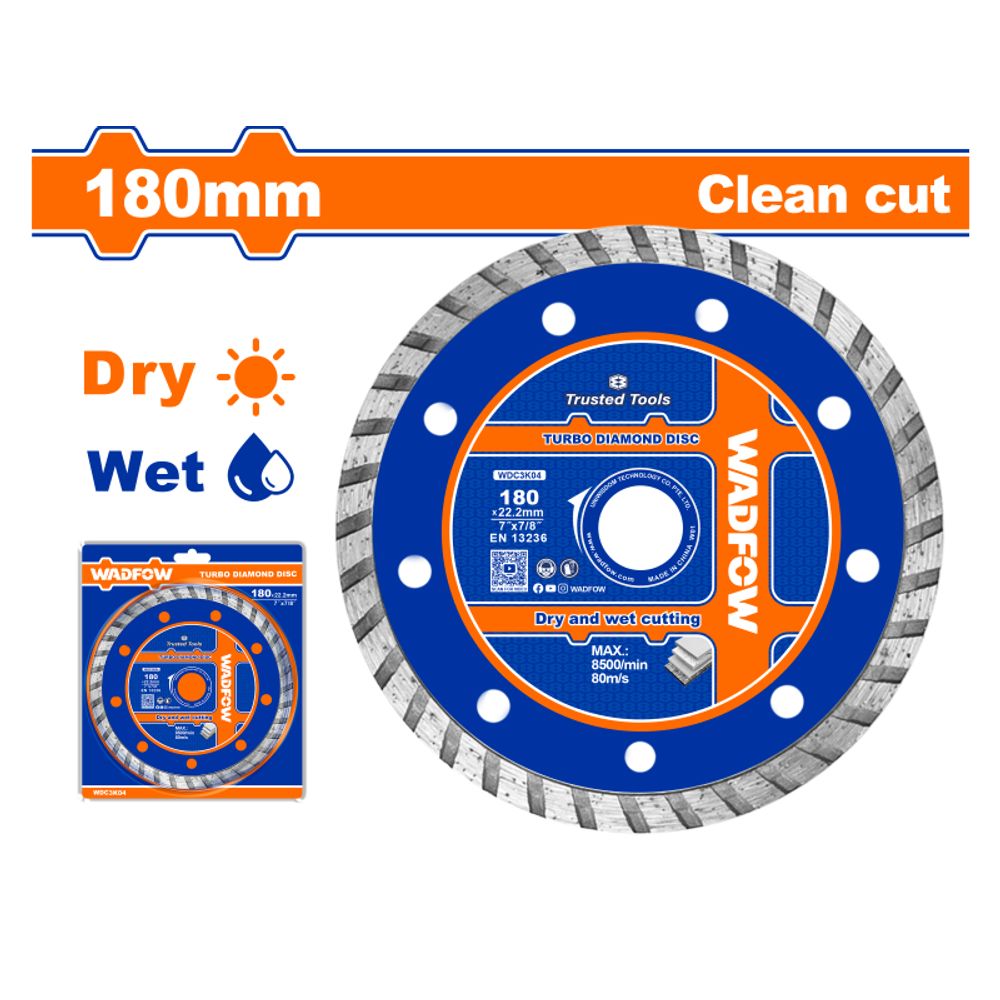 Disc Diamond Turbo W/d 180mm