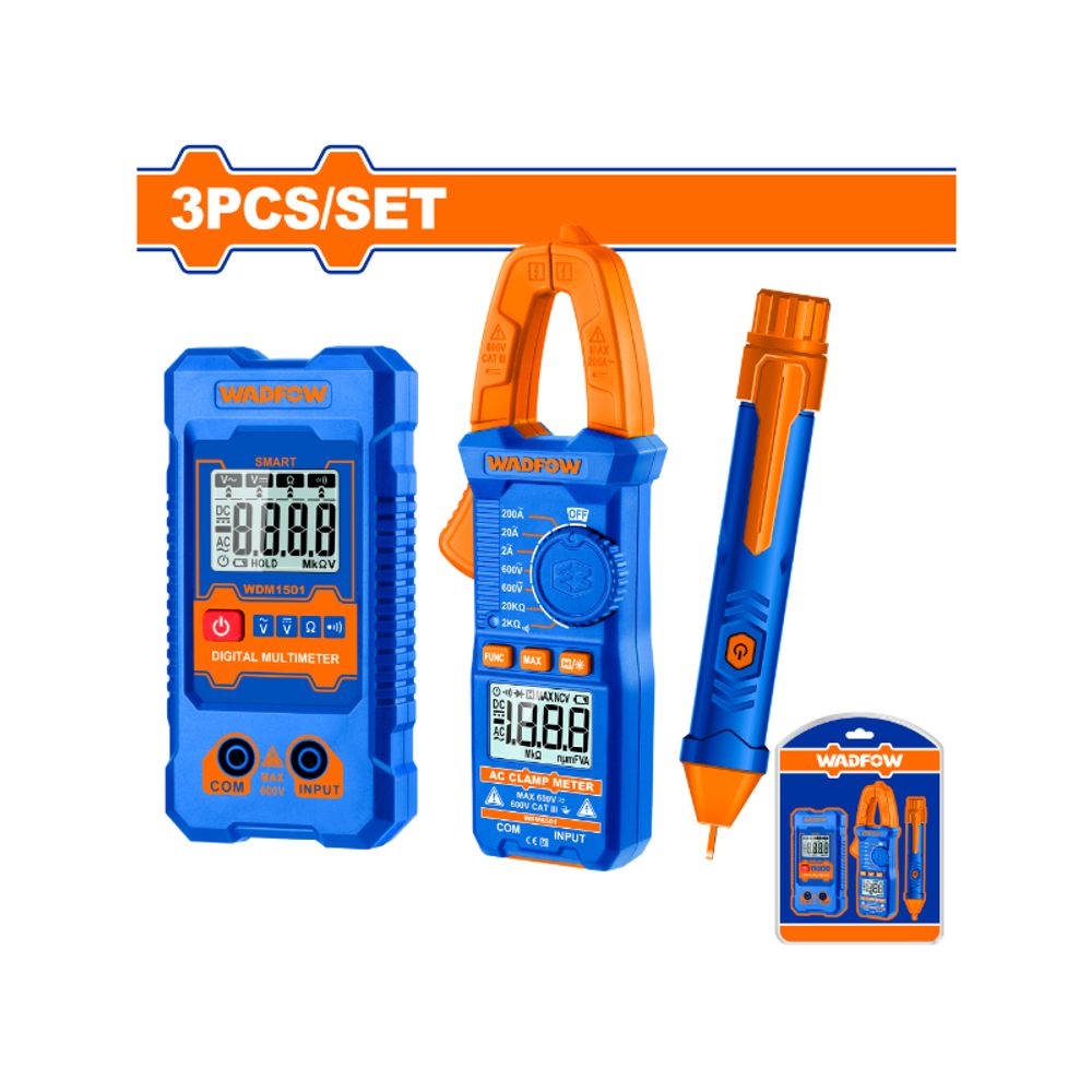 Test Kit Elec Ac/dc 200a Rms 2000 + Batt 3pcss