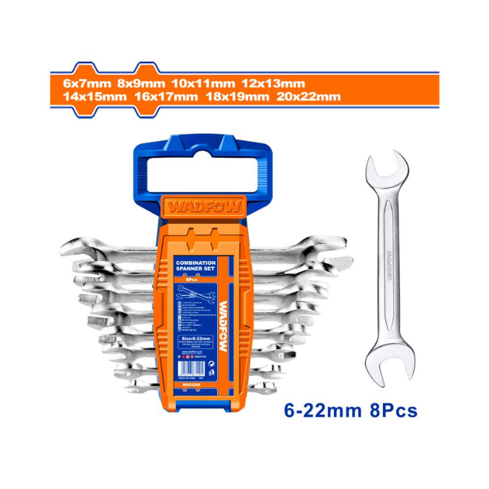 Spanner Doe Set 6-22mm 8pcs