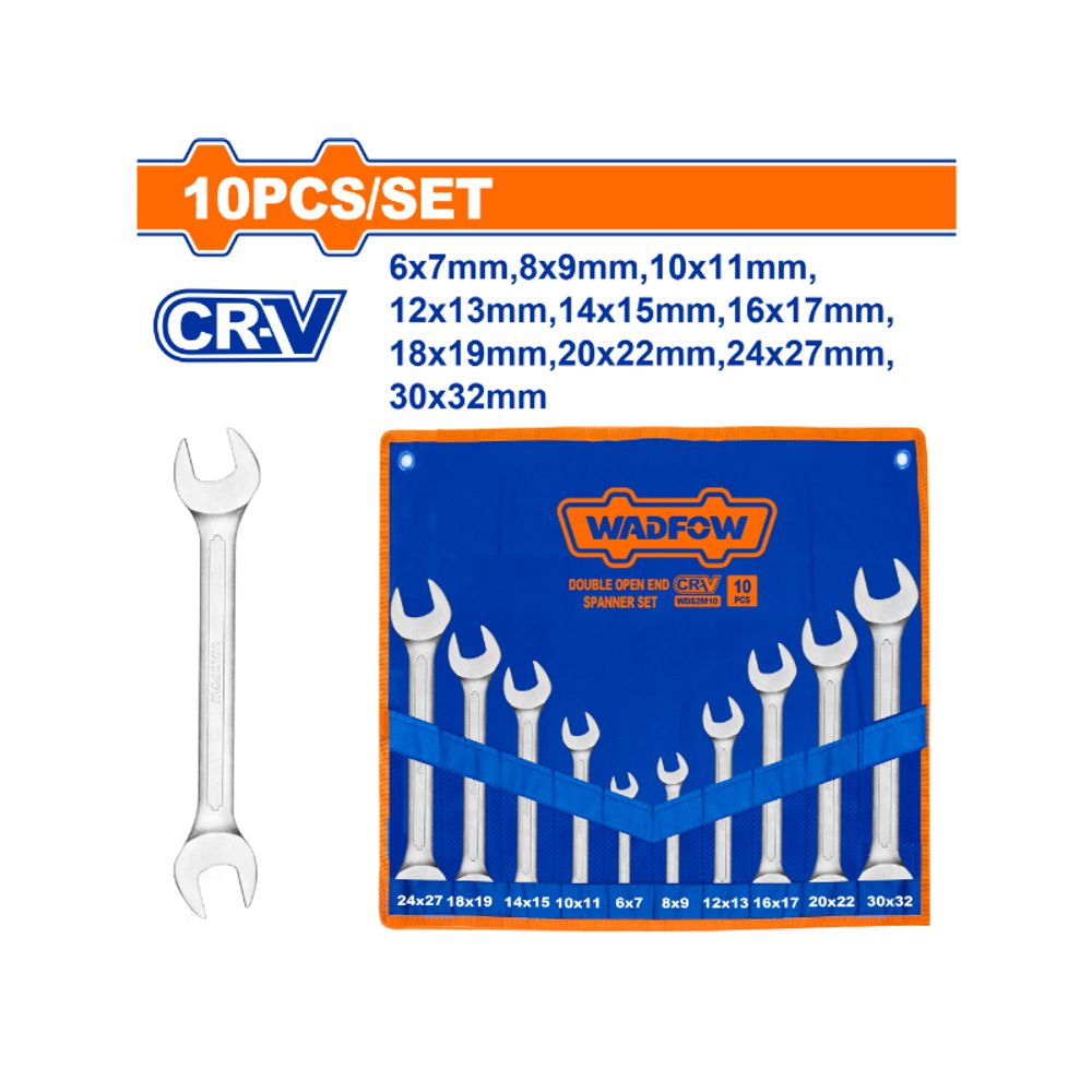Spanner Doe Set 6-32mm 10pcs