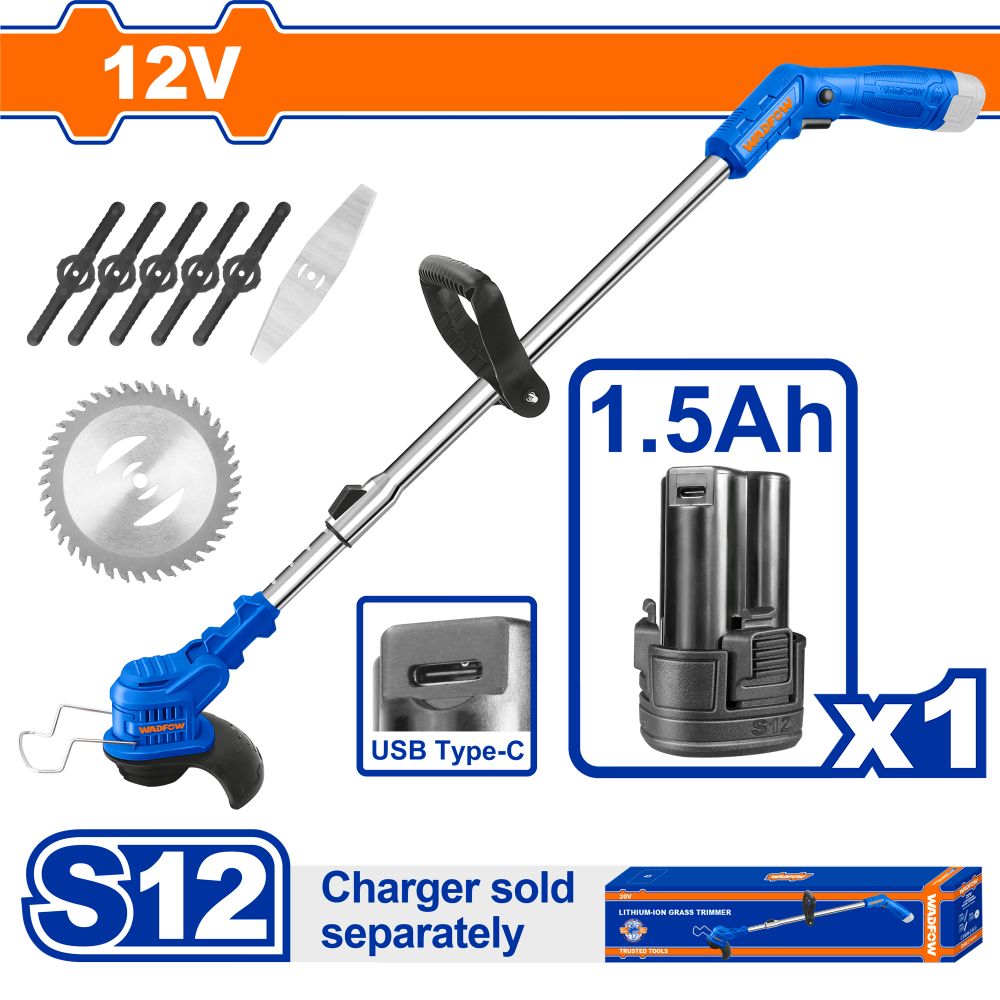 12v Ps+c/l Grass Trimmer 138mm