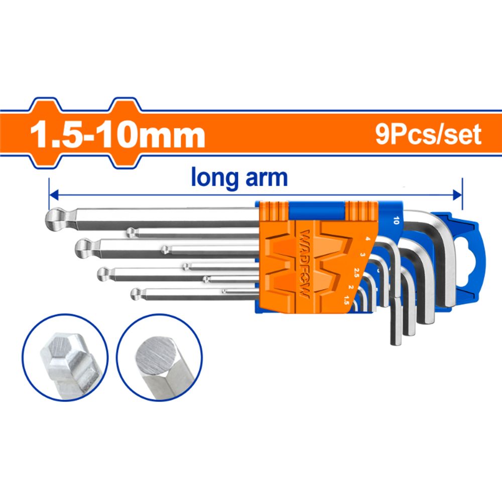 A/key B/p Long Set Cr V 1.5mm-10mm 9pcss