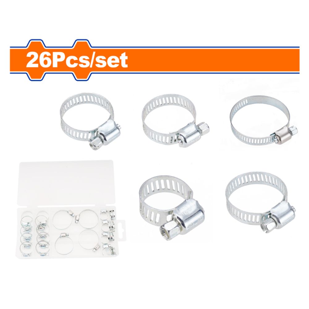 Hose Clamp Set 16-40mm 26pcs