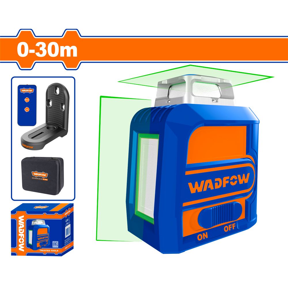 Laser Self Level Green 0-30m With Remote/bkt/bag
