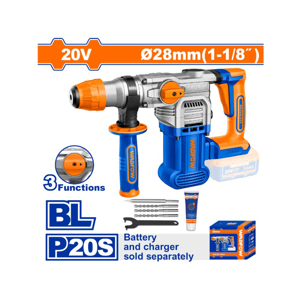 20v Ps+c/l B/l Rotary Hammer Drill Incl Assy