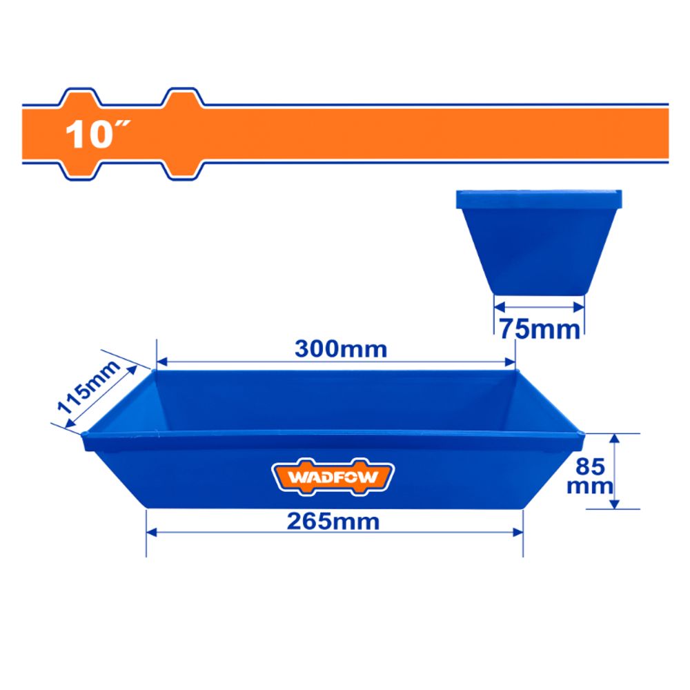 Plastic Mud Pan 250mm