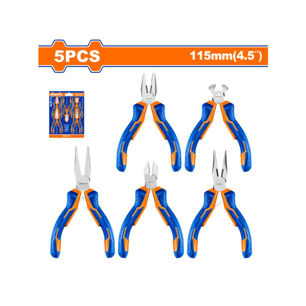 Plier Set Mini 2 Colour 115mm 5pcss
