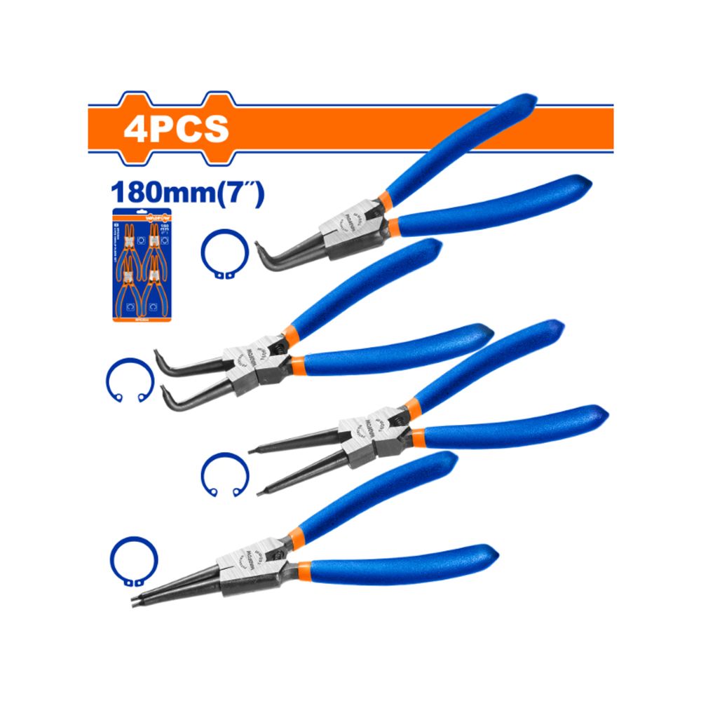 Plier Set Circlip 180mm 4pcss