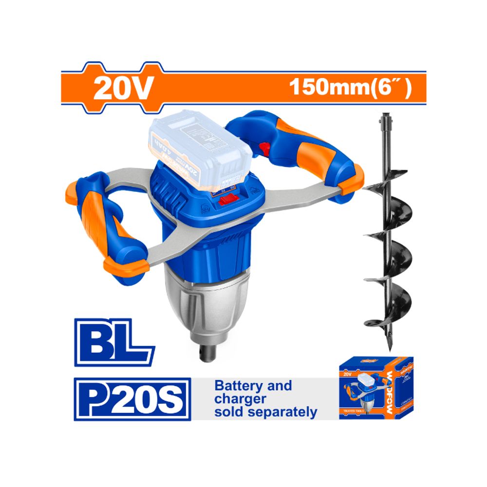 20v Ps+c/l B/l Earth Auger 150x800mm