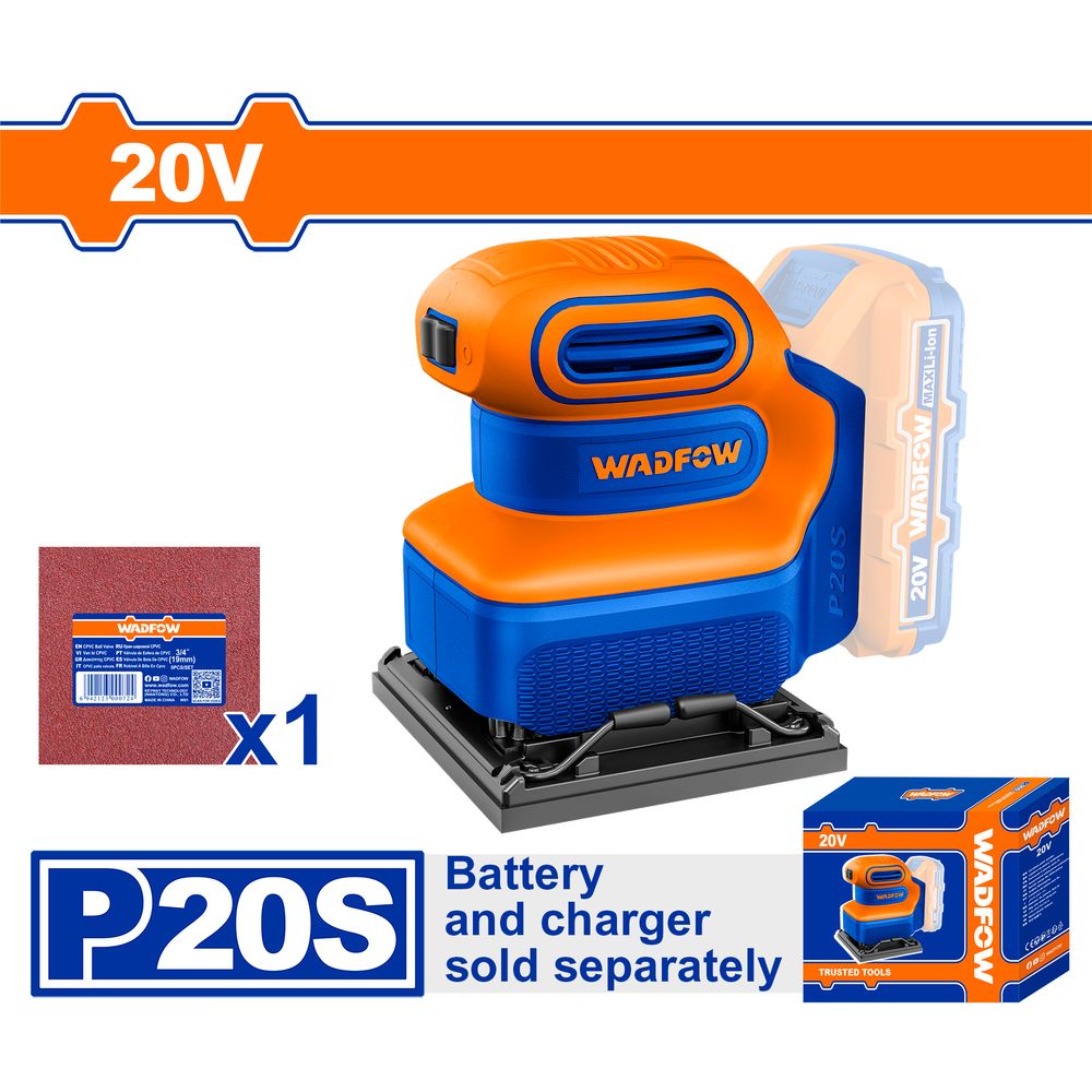 20v Ps+c/l Sheet Sander 110x100mm