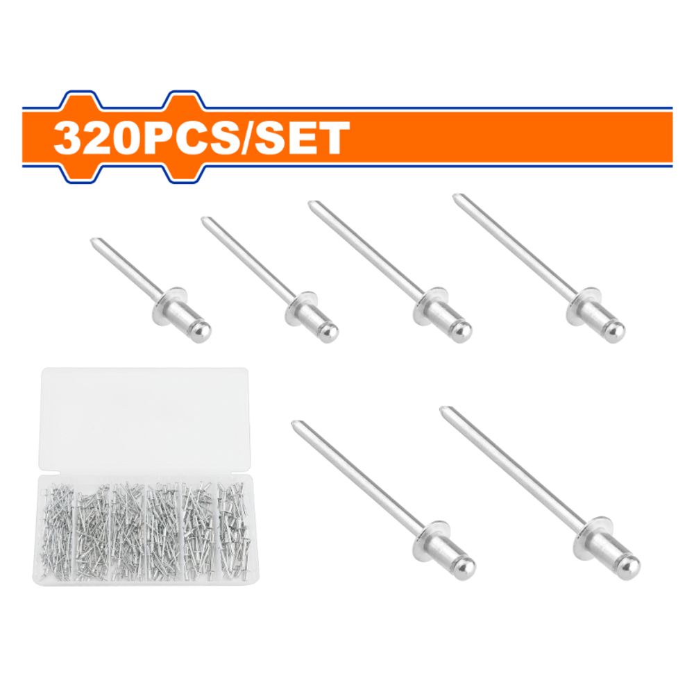 Rivet Blind Acc 24 48mm Set 320pcss