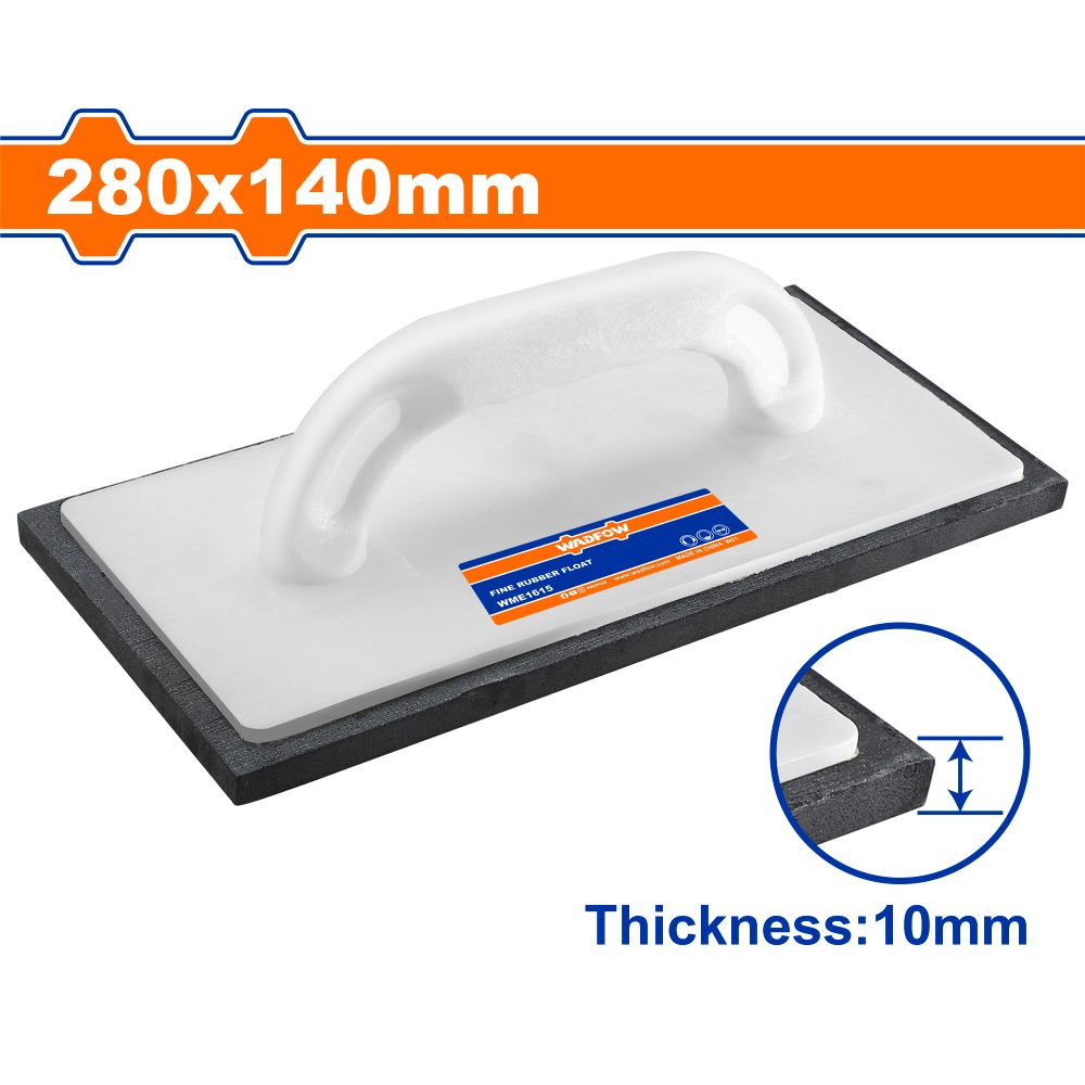 Float Rubber Eva 10mm Blk 280x140mm
