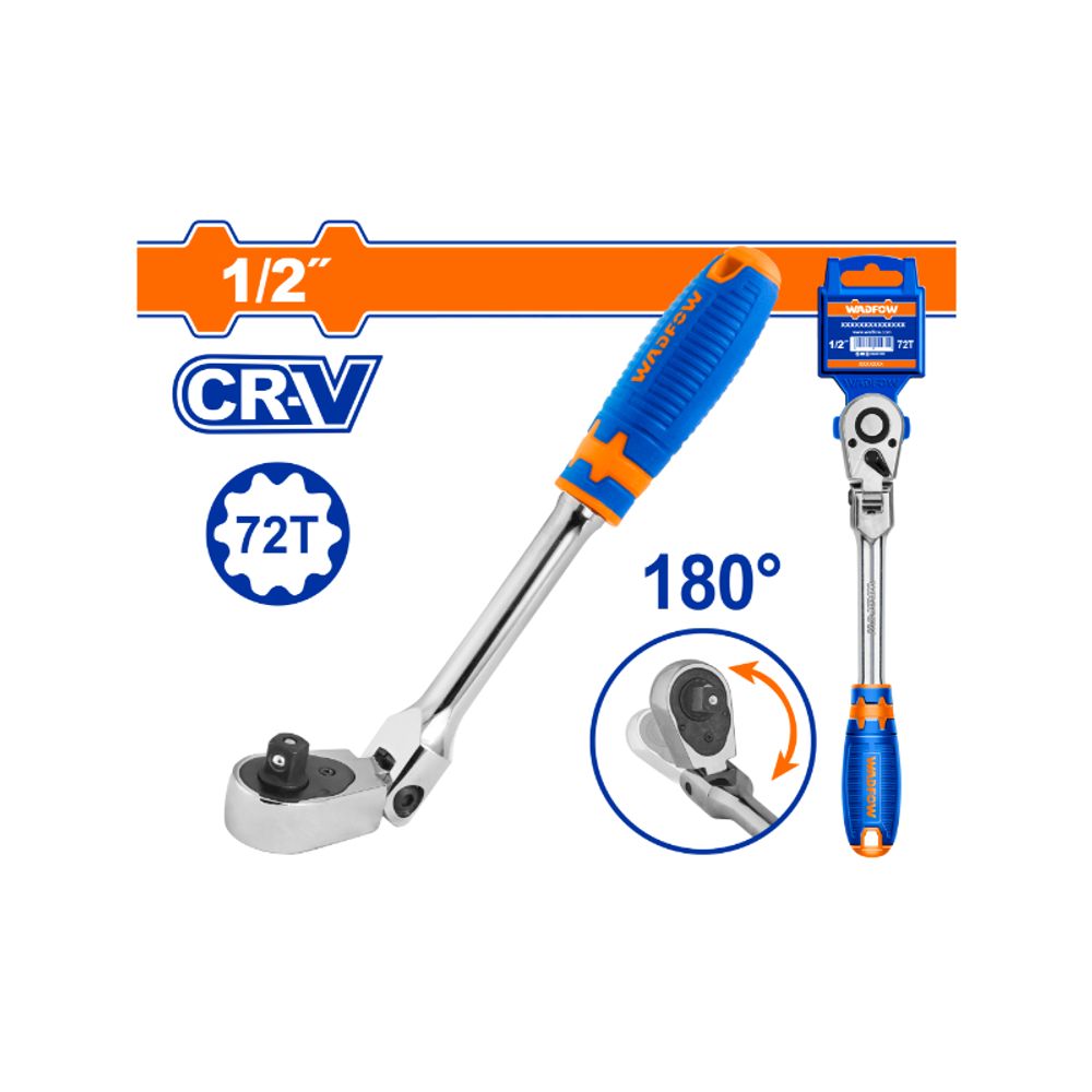 Ratchet Flex Head Cr V/crmo 1/2 72t 300mm