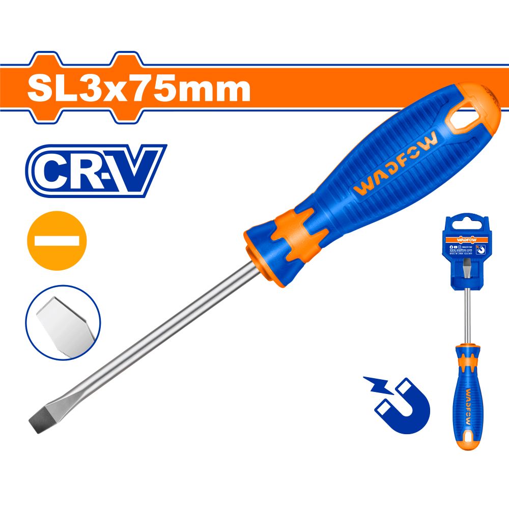 S/driver Slot Mag Bt Cr V 3x75mm
