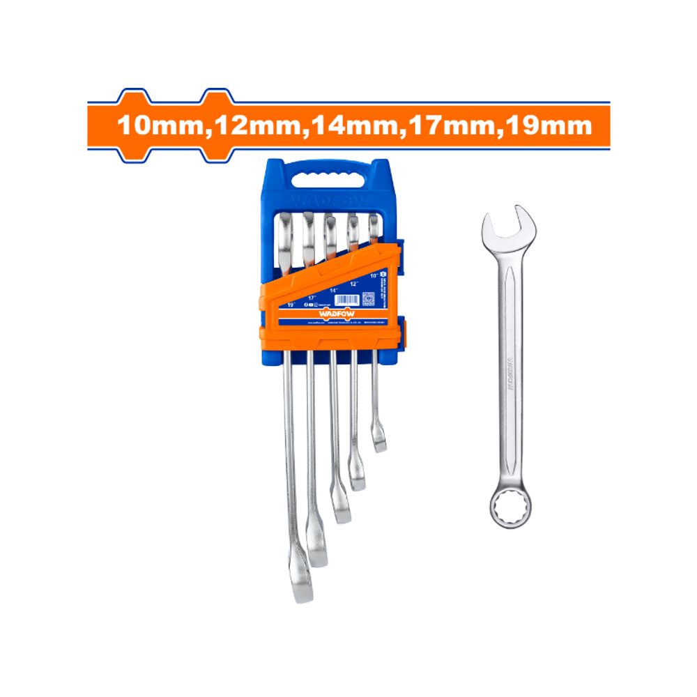 Spanner Comb Set 10-19mm 5pcs