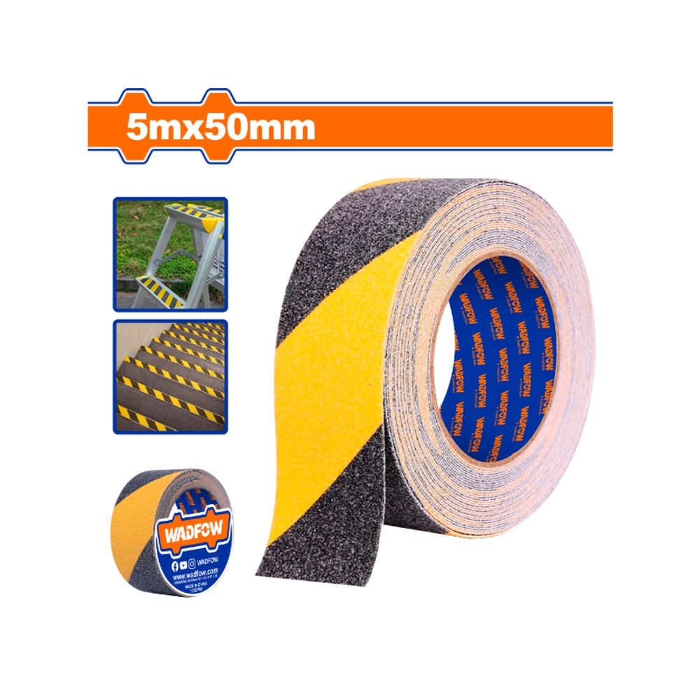 Tape Anti Slip Y/b 0.78mmx50mmx5m 6p/roll
