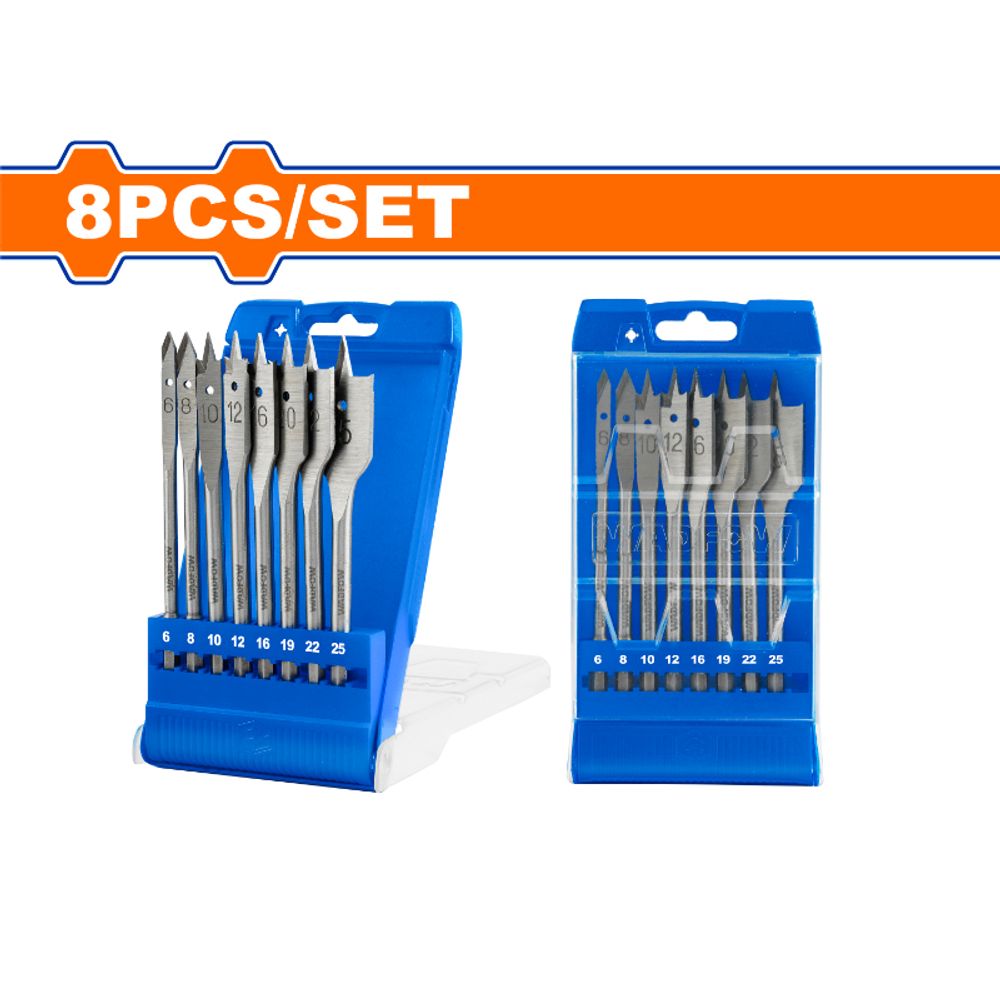 D/bit Flat Wood Set 8pcss