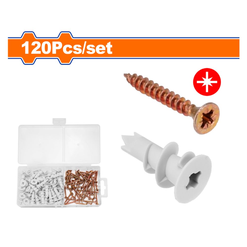 Screw Chipboard/anchor Set 15x28mm 120pcss