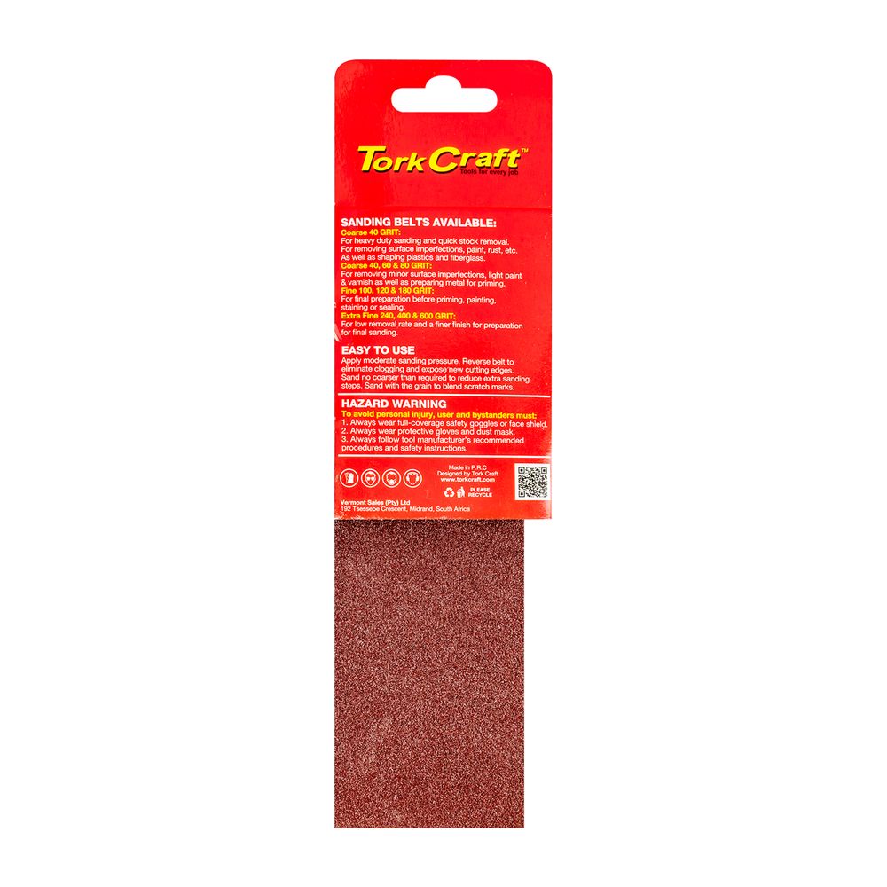 Sanding Belt 64 X 406mm 120grit 2/pack