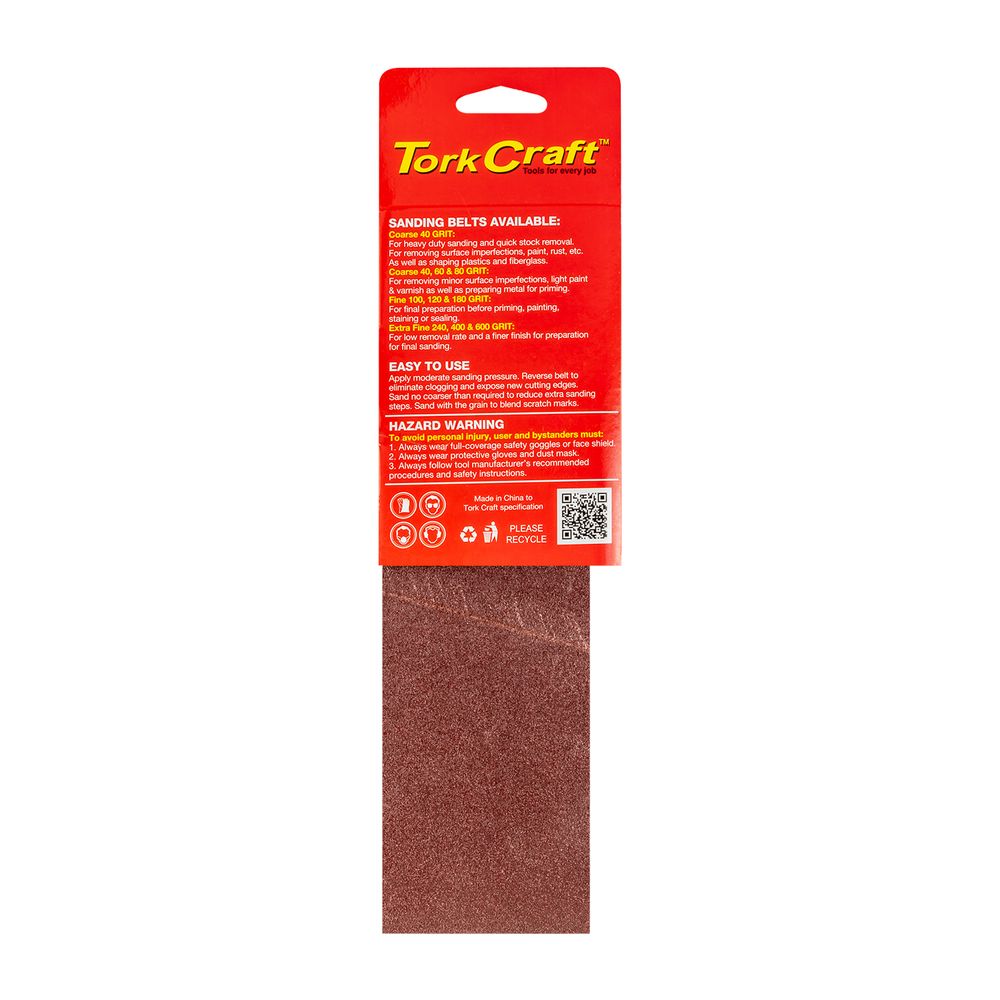Sanding Belt 75 X 510mm 120grit 2/pack