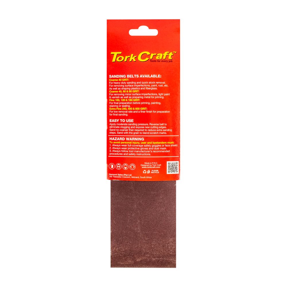 Sanding Belt 75 X 533mm 600grit 2/pack