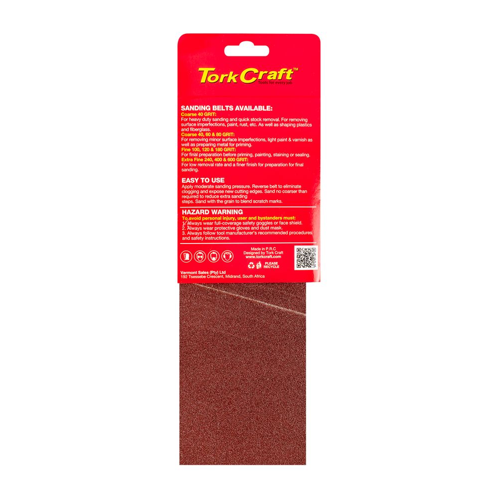 Sanding Belt 100 X 560mm 120grit 2/pack