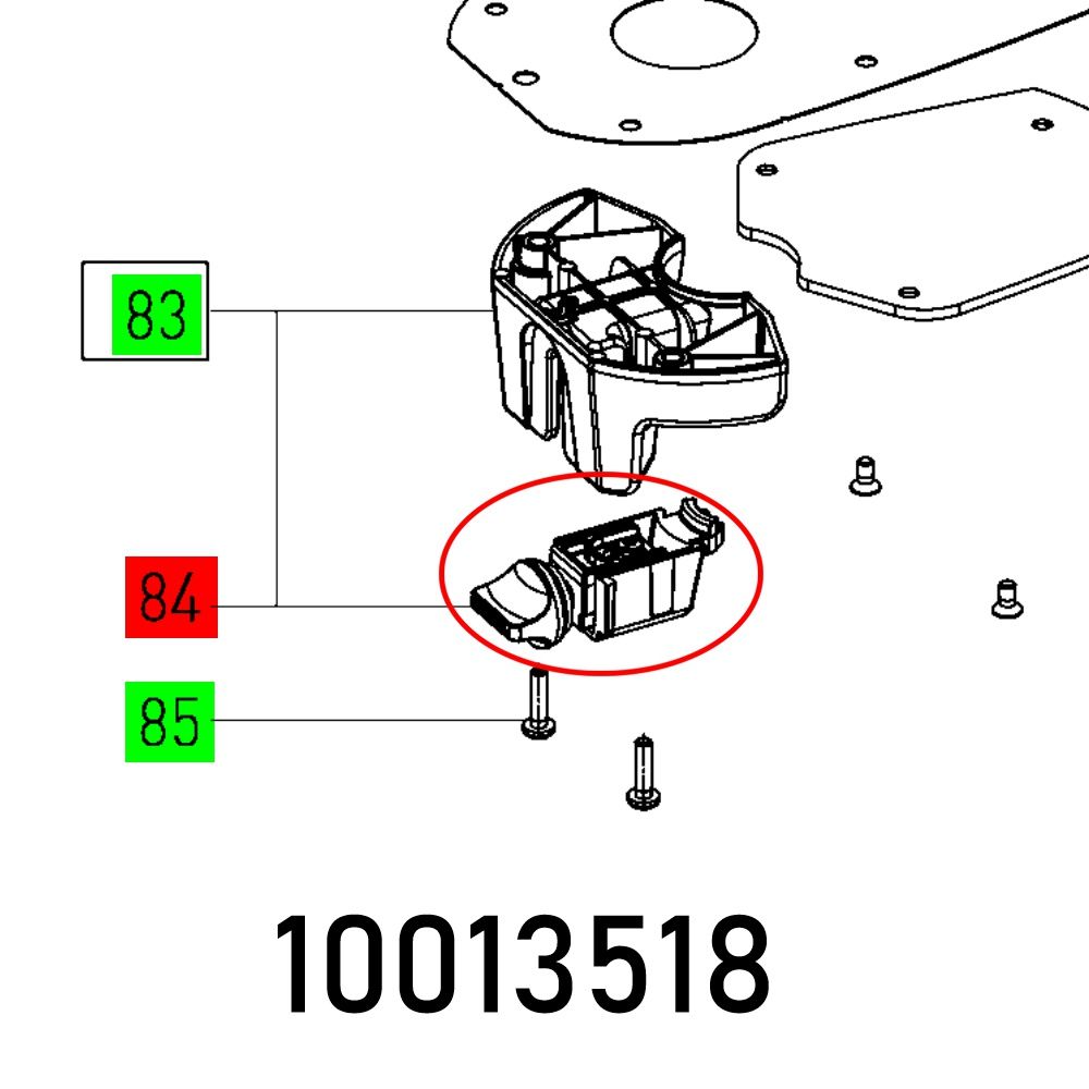 FESTOOL 10013518 Router Brake Spindle Lock for MFK700