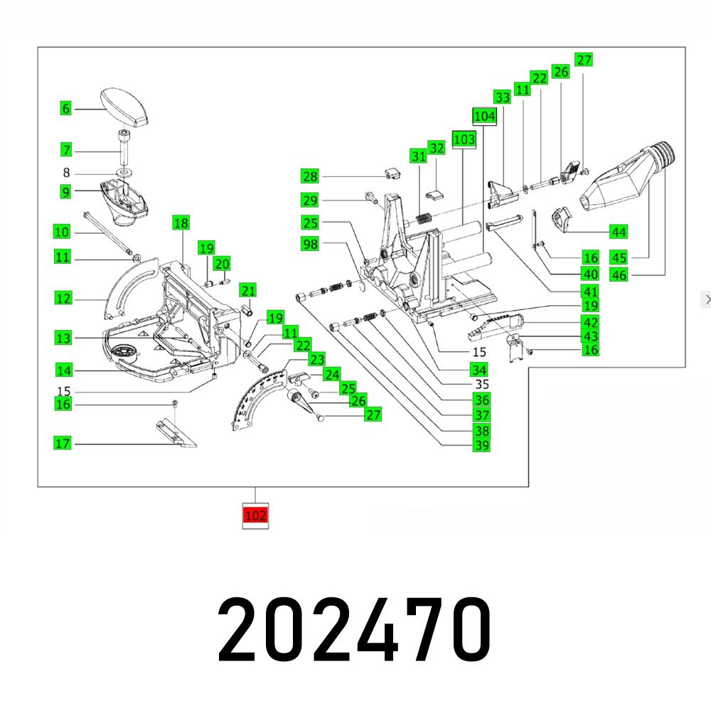 FESTOOL DF 500 Q DOMINO Replacement Guide Frame