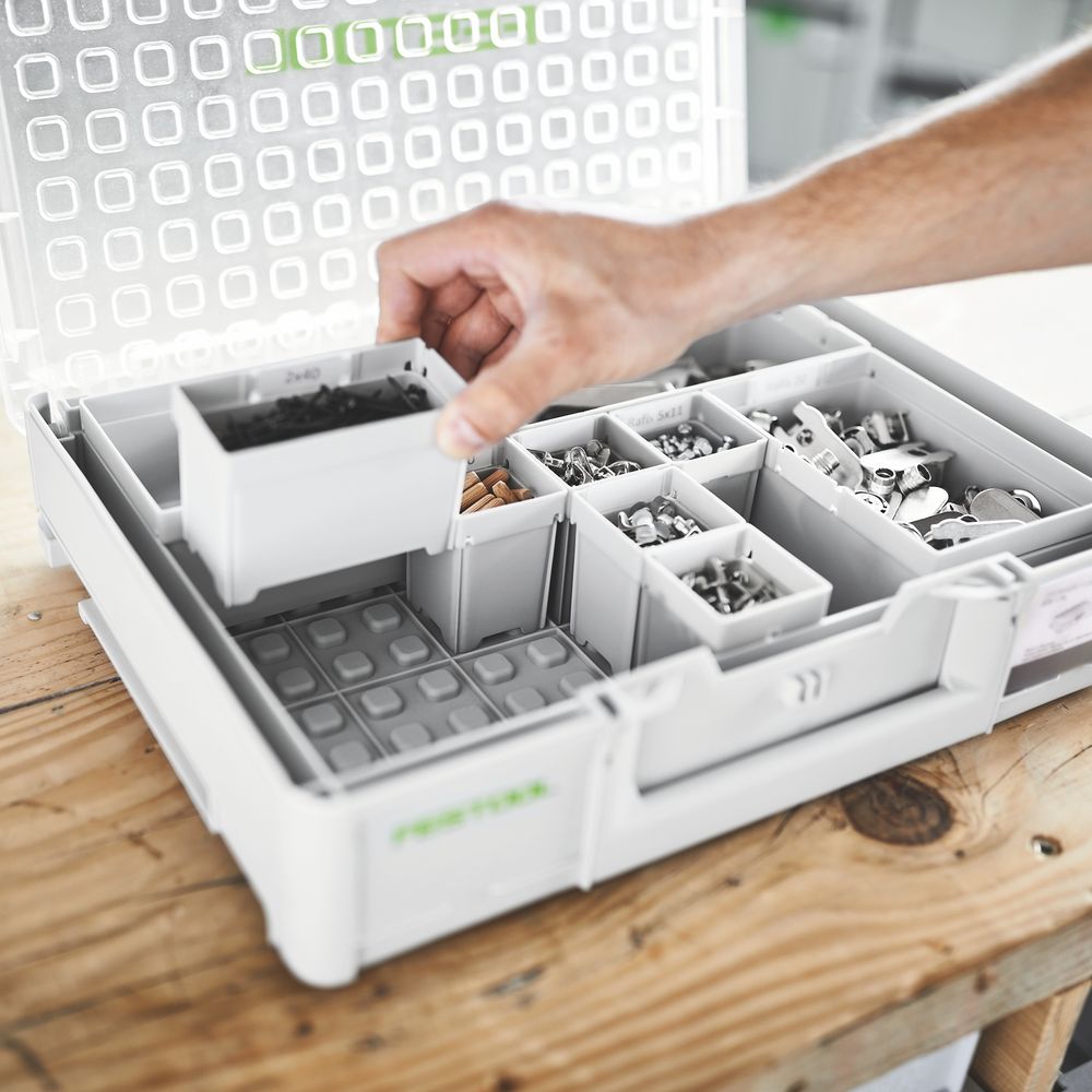 FESTOOL Systainer&sup3; Organizer SYS3 ORG M 89 22xESB with 22 Containers