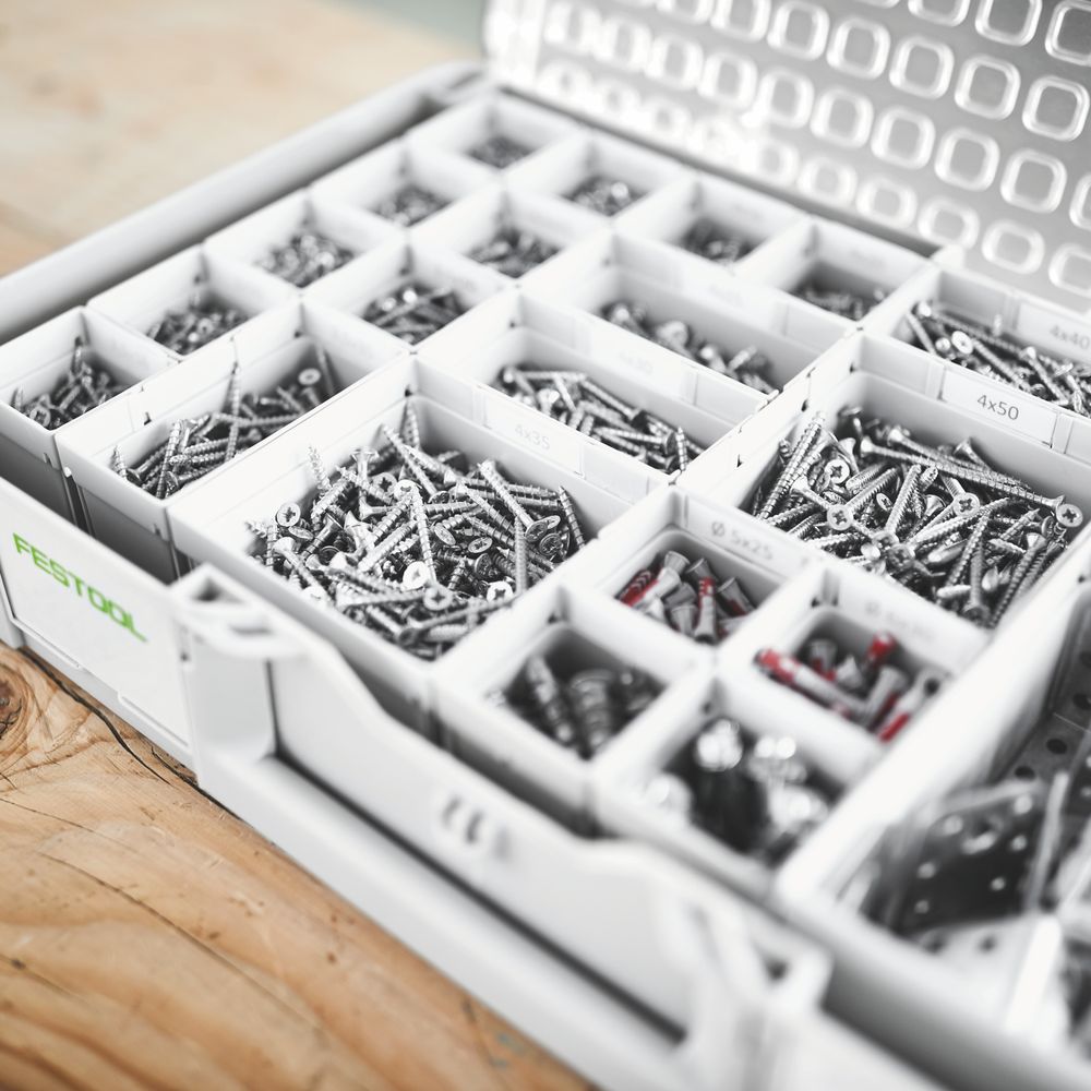 FESTOOL Systainer&sup3; Organizer SYS3 ORG M 89 22xESB with 22 Containers