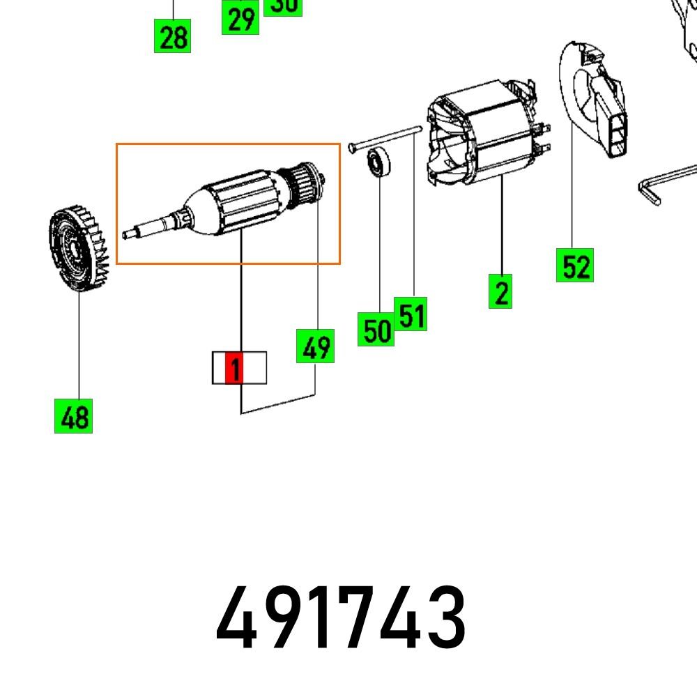 Armature 230v Ts 55 Ebq