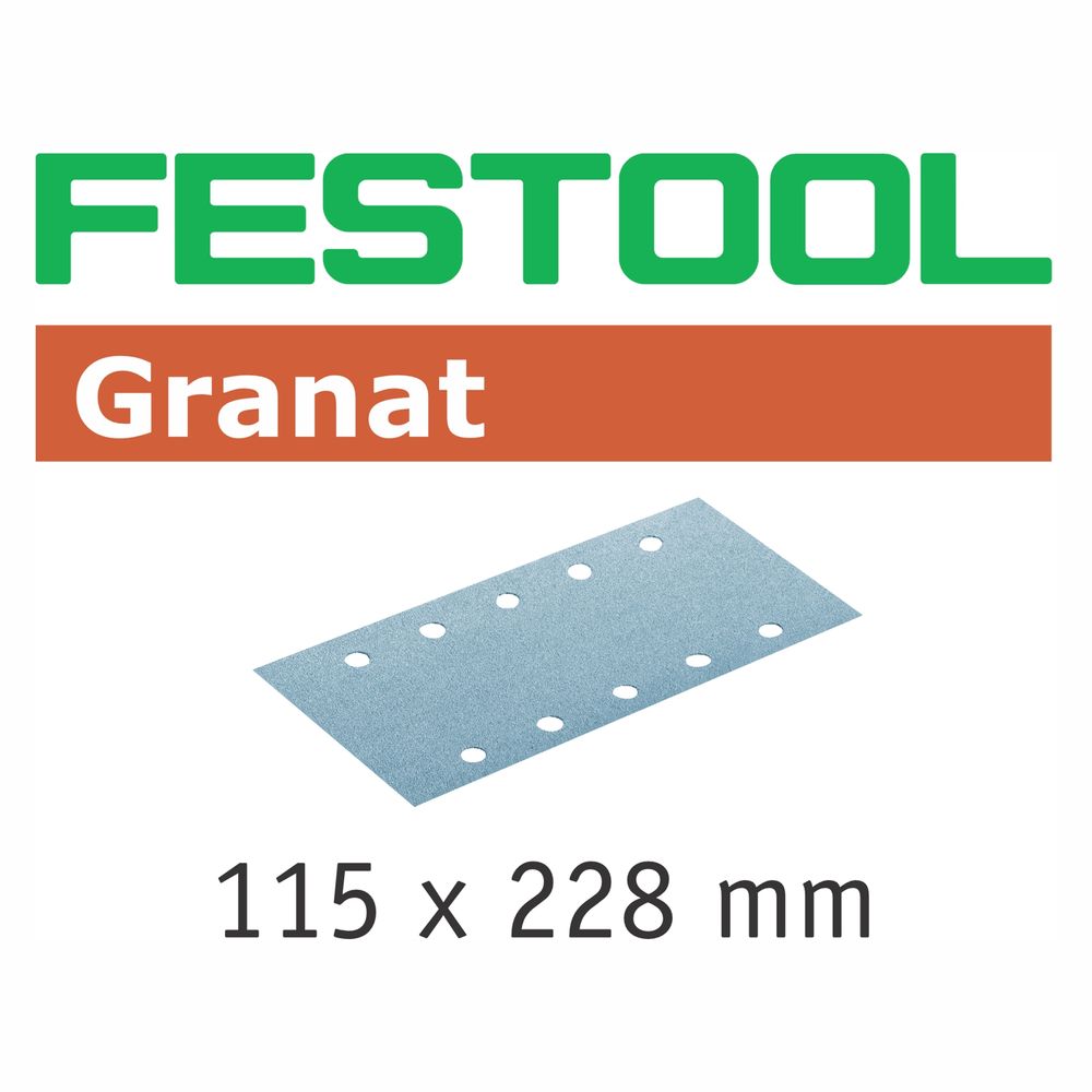 FESTOOL Granat STF 115x228 P150 Abrasive Sheets 100-Pack