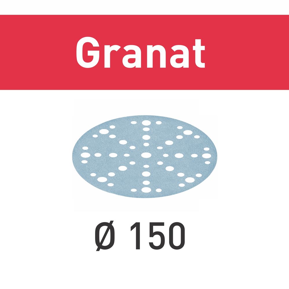 FESTOOL Granat STF D150/48 P150 GR/100 Abrasive Discs 150mm 100 Piece