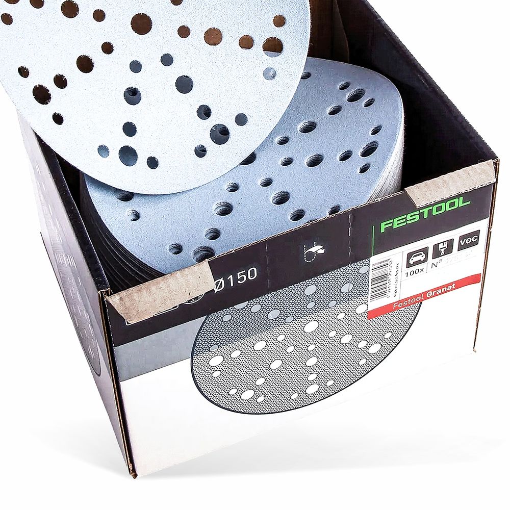 FESTOOL Granat STF D150/48 P240 150mm Sanding Discs 100 Pack