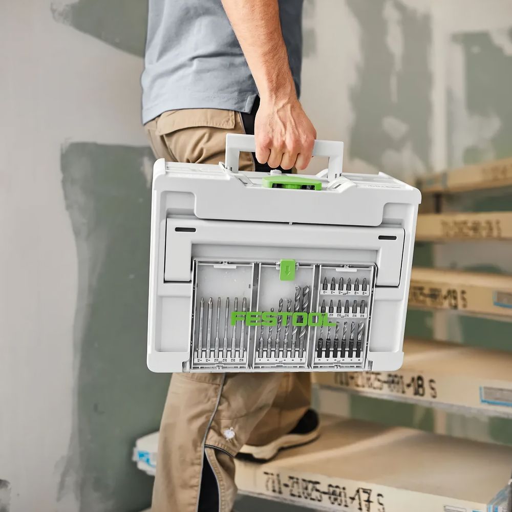 FESTOOL BKS SYS3 D3-10 HSS CE 6-Piece Metal Drill Bit Case