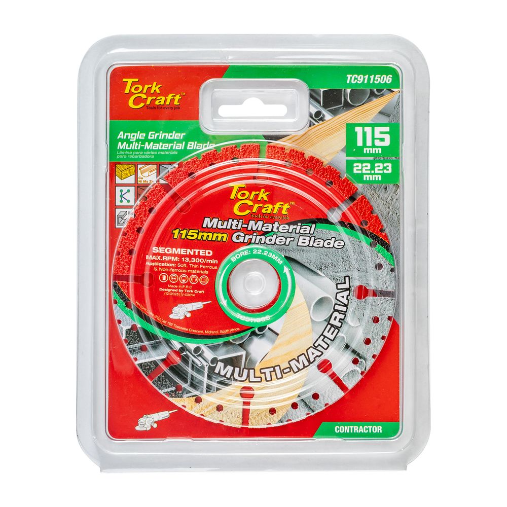 Multi Material Cutting Blade 115mm X 22.23mm Angle Grinder