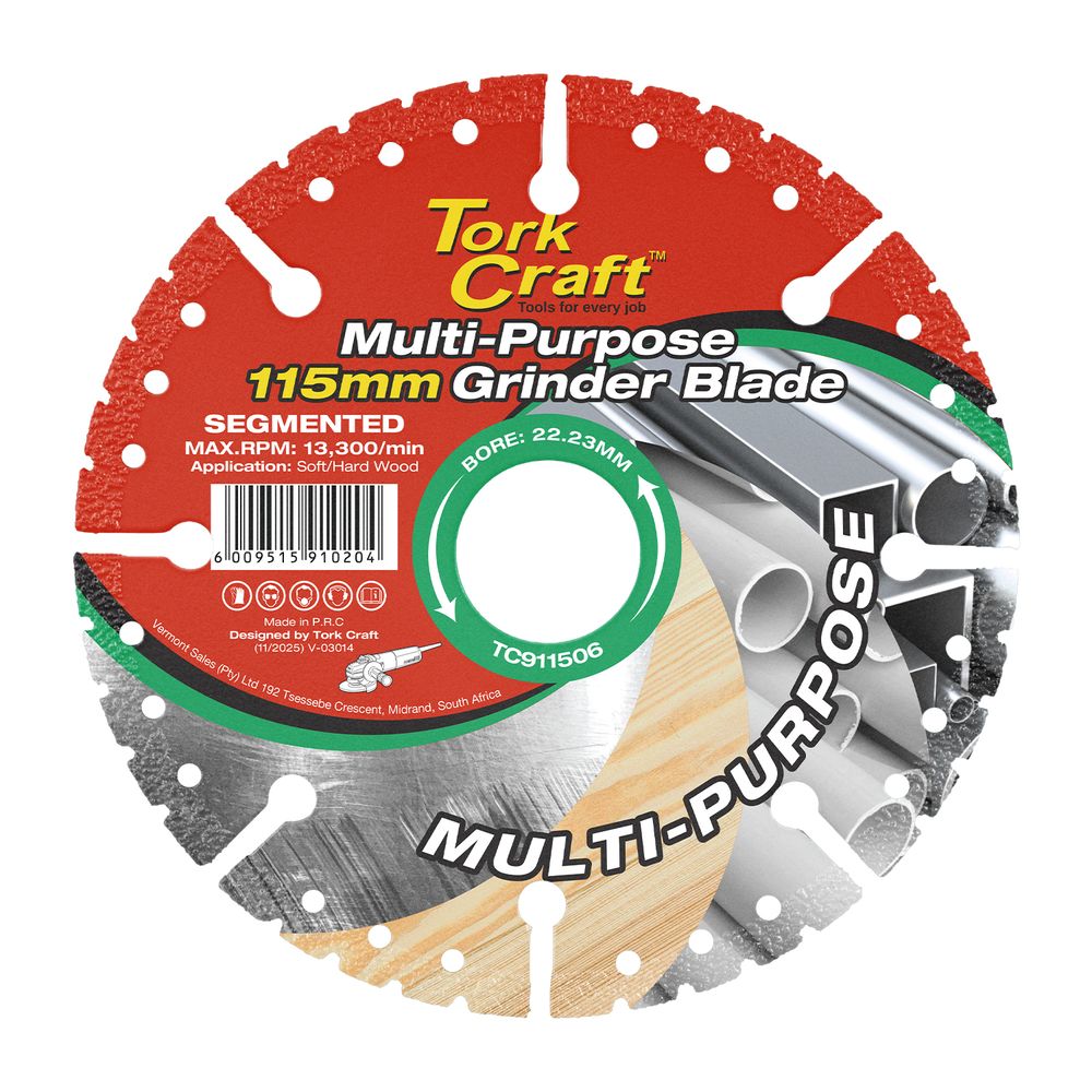 Multi Material Cutting Blade 115mm X 22.23mm Angle Grinder