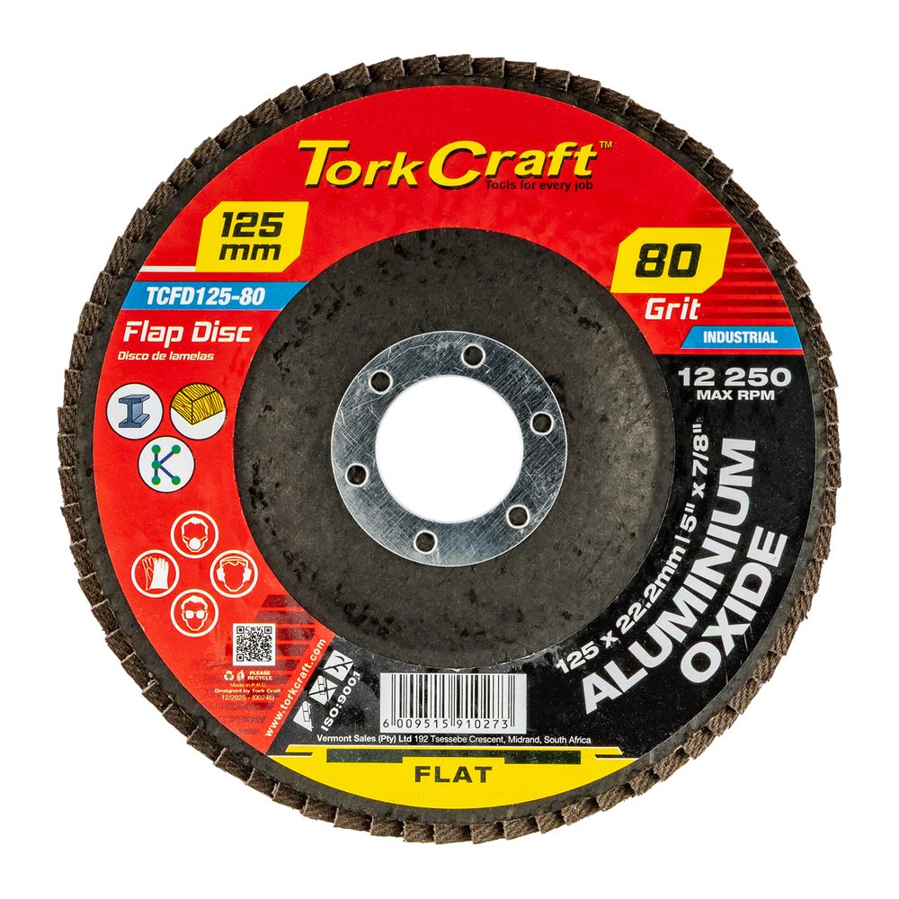Flap Sanding Disc 125mm 80grit A/o