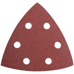 S&ing Triangle Sheet 60grit 94x94x94mm 5/pack W/holes Hook & Loop